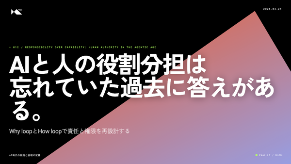 AIと人の役割分担は、忘れていた過去に答えがある【AI時代の創造と挑戦の記録】