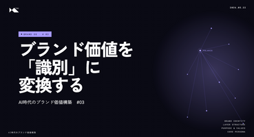 #03 ブランド価値を「識別」に変換する - Message House × Voice × DBA【AI時代のブランド価値構築】