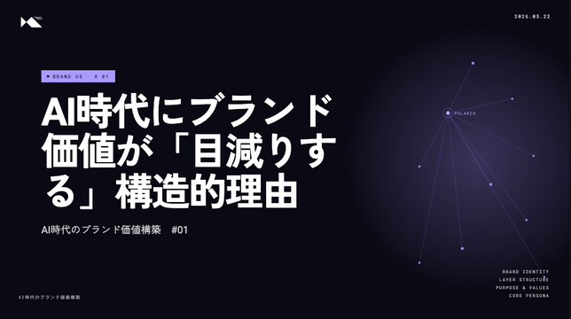 AI時代にブランド価値が「目減りする」構造的理由 - 断片化したブランドは、人にも機械にも届かない【AI時代のブランド価値構築】