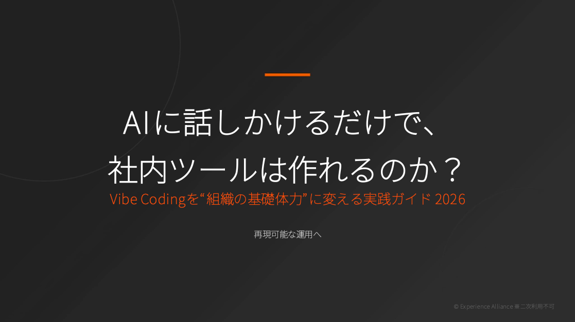 Vibe Codingを“組織の基礎体力”に変える実践ガイド 2026